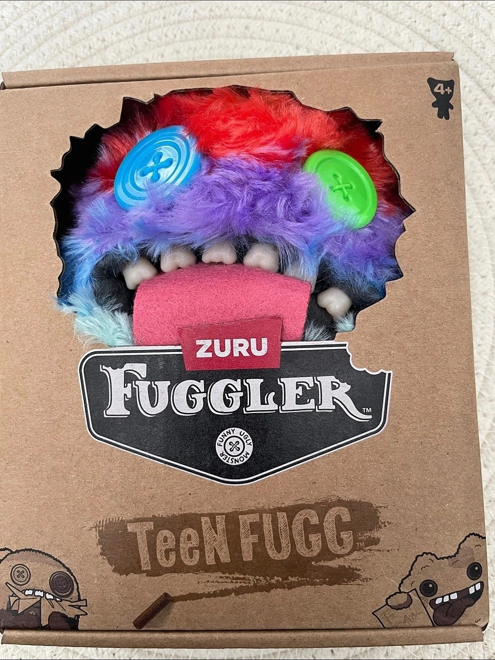 ZURU Fuggler TeeN Fuggler Plush Toy Purple & Red NWT